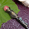 Universal energy magic wand with cherry crystal