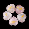 Rose quartz Heart Lucky - lucky talisman