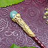 Prosperity magic wand with green aventurine