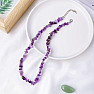 Amethyst necklace made of polished pieces