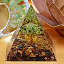 Tiger's Eye Orgonite Pyramid Olivine Tree of Life