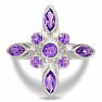 Amethyst ring silver Ag 925 R5063A