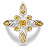 Citrine ring silver Ag 925 R5063C