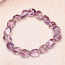 Amethyst lilac nugget bracelet 10 mm