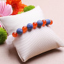 Lapis lazuli, carnelian and white jadeite bracelet RB Design 92