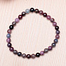 Ruby and sapphire bracelet 6 mm