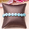 Larimar bracelet discs 10 mm