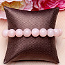 Morganite - beryl pink emerald bracelet made of beads 12 mm