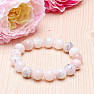 Opal pink bracelet made of beads 12 mm