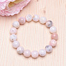 Opal pink bracelet made of beads 12 mm