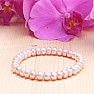 Plum colored pearls bracelet RB Design 174