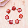 Coral with mother of pearl bracelet RB Design 177