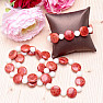 Coral with mother of pearl bracelet RB Design 177