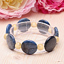 Dumortierite and calcite bracelet RB Design 181