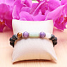 Attractive men's bracelet made of lava stone and semi-precious stones RB Design 198