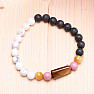 Black and White Tiger's Eye Men's Bracelet RB Design 201