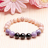 Sun stone, lepidolite and agate bracelet RB Design 183