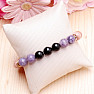 Sun stone, lepidolite and agate bracelet RB Design 183