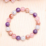 Sun and Moonstone, Lepidolite and Jadeite Bracelet RB Design 186