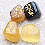 Reiki set of fluorite stones with Reiki symbols