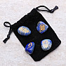 Reiki set of lapis lazuli stones with Reiki symbols