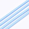 Leather strap color light sky blue 1 m