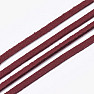 Leather strap color red burgundy 1 m