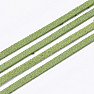 Leather strap color grass green 1 m