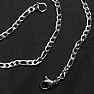 Chain figaro style stainless steel 45.5 cm