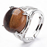 Tiger eye ring adjustable size