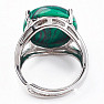 Malachite ring adjustable size