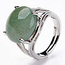 Aventurine green ring adjustable size