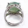 Aventurine green ring adjustable size