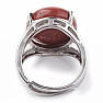 Red jasper ring adjustable size