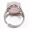 Rose quartz ring adjustable size