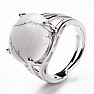 Howlit white ring adjustable size