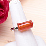 Carnelian roller ring elastic with hematite