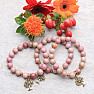 Rhodochrosite bracelet with the tree of life RB Design 30