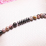 Rhodonite bead bracelet with hematite