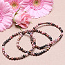 Rhodonite bead bracelet with hematite