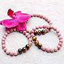 Rhodonite and tiger eye bracelet RB Design 45