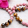 Rhodonite and tiger eye bracelet RB Design 45