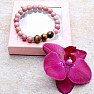 Rhodonite and tiger eye bracelet RB Design 45