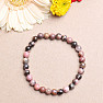 Rodonite bead bracelet 6 mm