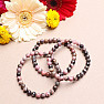 Rodonite bead bracelet 6 mm