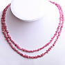 Tourmaline Rubelite necklace chopped