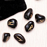 Set of Black Agate Runestones