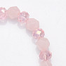 Rose gold cut glittering bracelet made of beads