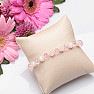 Rose gold cut glittering bracelet made of beads