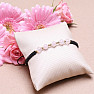 Rose gold bracelet with metal beads with Shamballa clasp